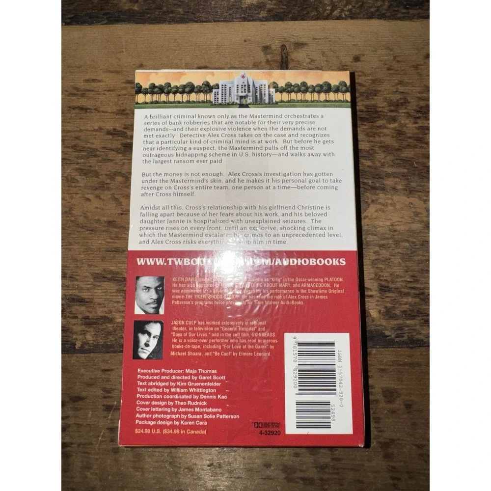 JAMES PATTERSON AUDIOBOOK ON CASSETTE LOT OF 2 ROSES ARE RED VIOLETS, NEW SEALED - Picture 2 of 4